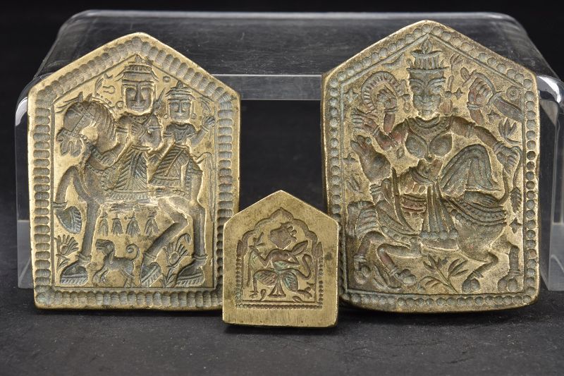 A Group of Three Jeweler's Moulds, India, 19th C.
