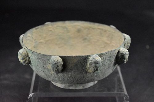 Ancient Bronze Bowl, Bactria, 2nd Century BC