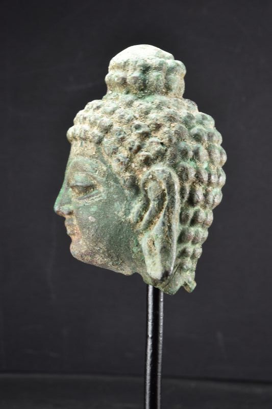 Bronze Head of Buddha, Gandhara, Ca. 3rd Century