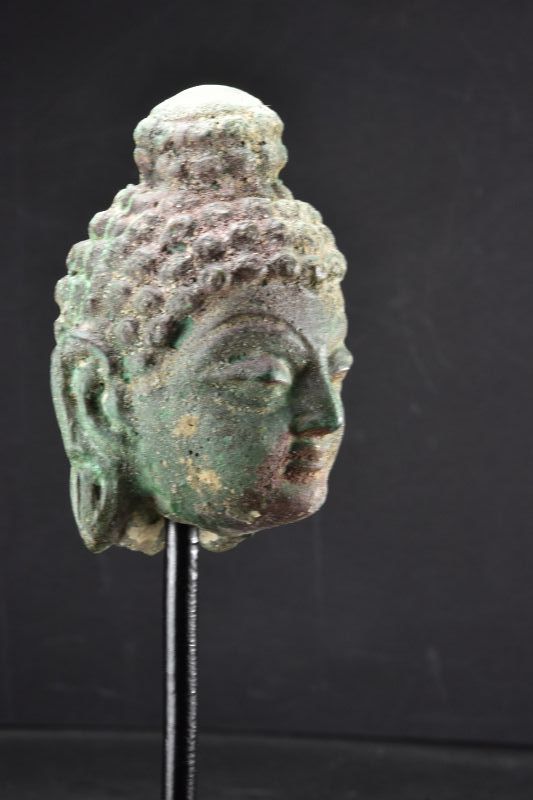 Bronze Head of Buddha, Gandhara, Ca. 3rd Century