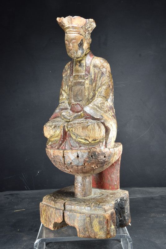 Statue of Crowned Buddha, China, Early Qing Dynasty