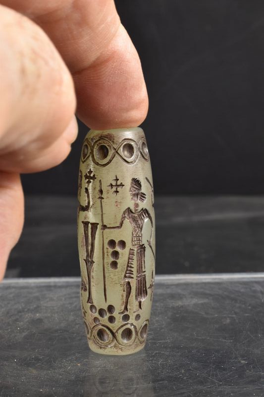 Important Agate Cylinder Seal, Mesopotamian Civiisation