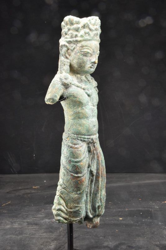 Bronze Statue of Bodhisattva Avalokitesvara, Gandhara, Ca. 3rd C.