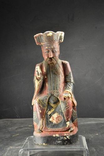 Statue of a Taoist Exorcist, China, Early 20th C.
