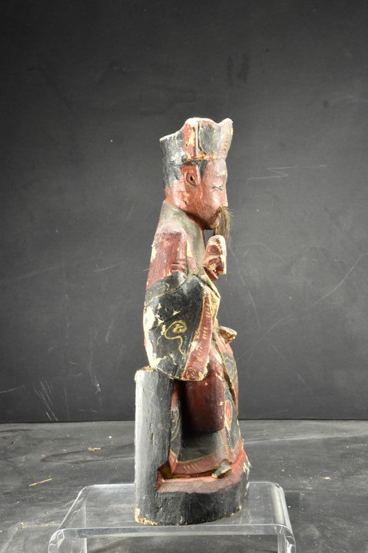 Statue of a Taoist Exorcist, China, Early 20th C.