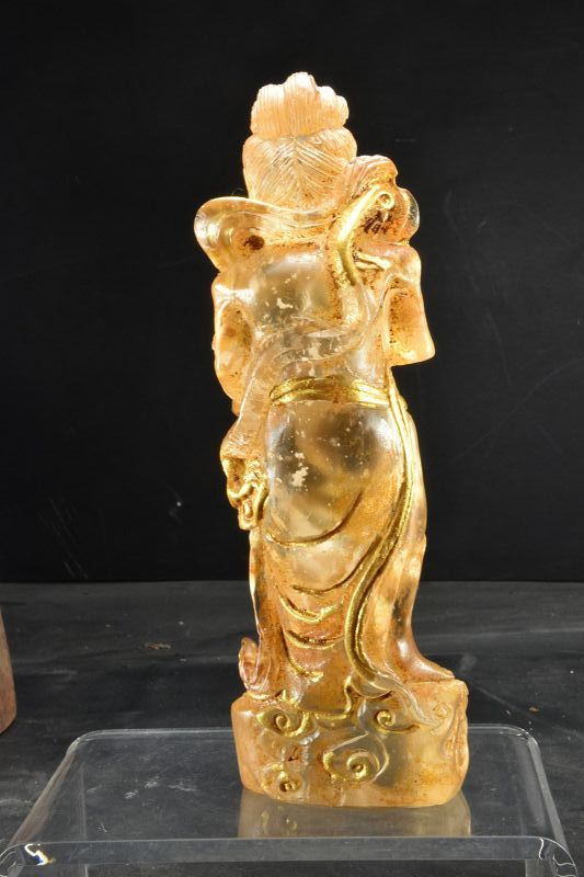 Glass Statue of a Demonic Spirit, China, 19th C.