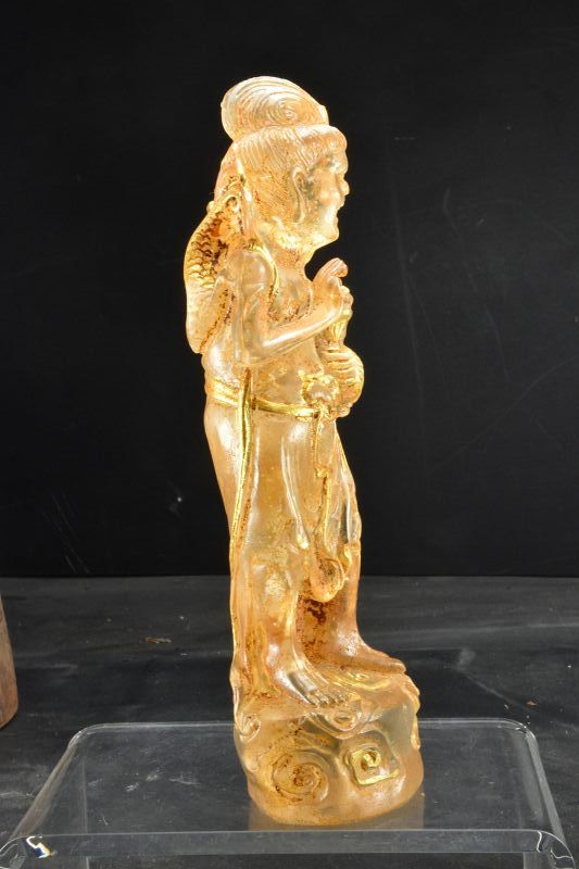 Glass Statue of a Demonic Spirit, China, 19th C.