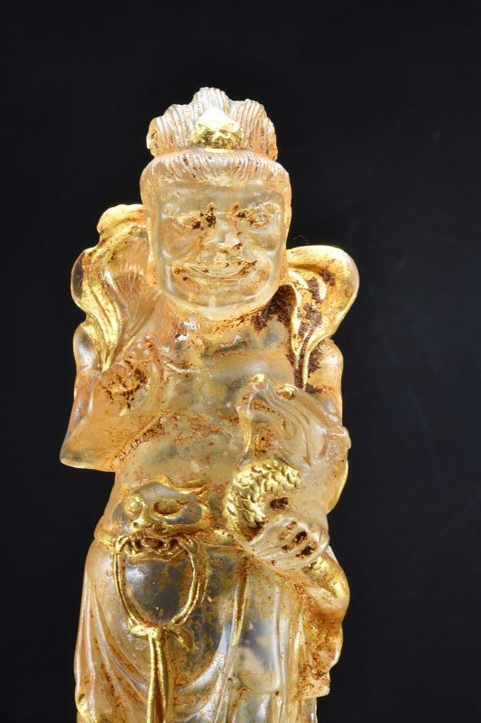 Glass Statue of a Demonic Spirit, China, 19th C.