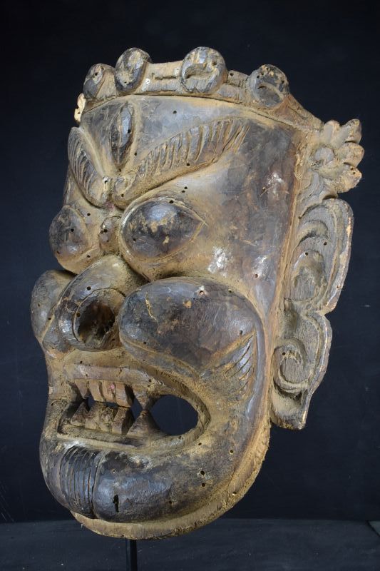 Ancient Mask of Mahakala, Bhutan or Tibet, 18th C.