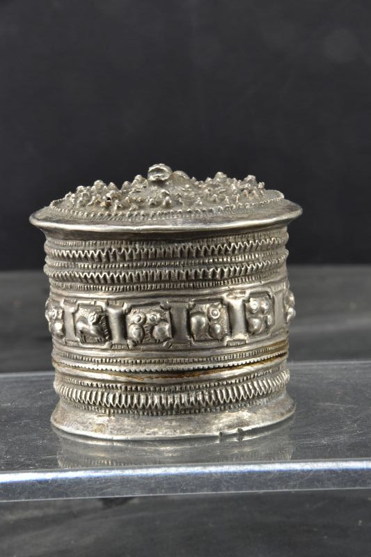 Silver Box, Burma, 19th Cnetury