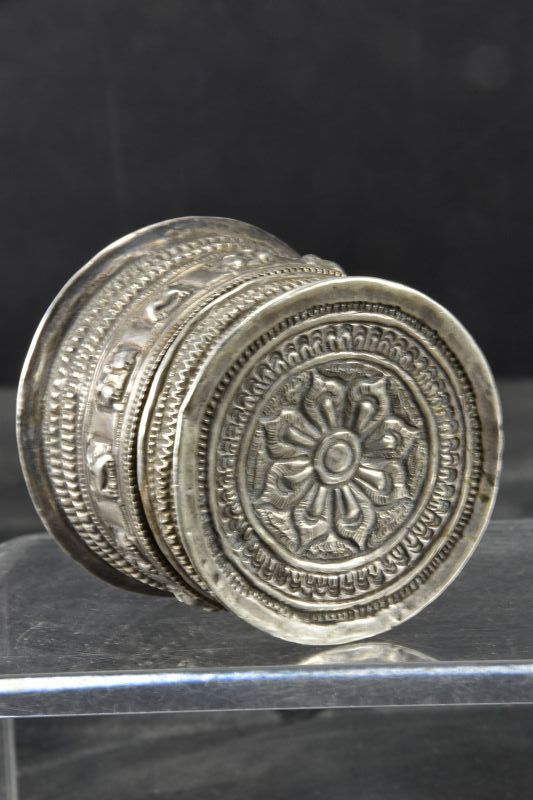 Silver Box, Burma, 19th Cnetury