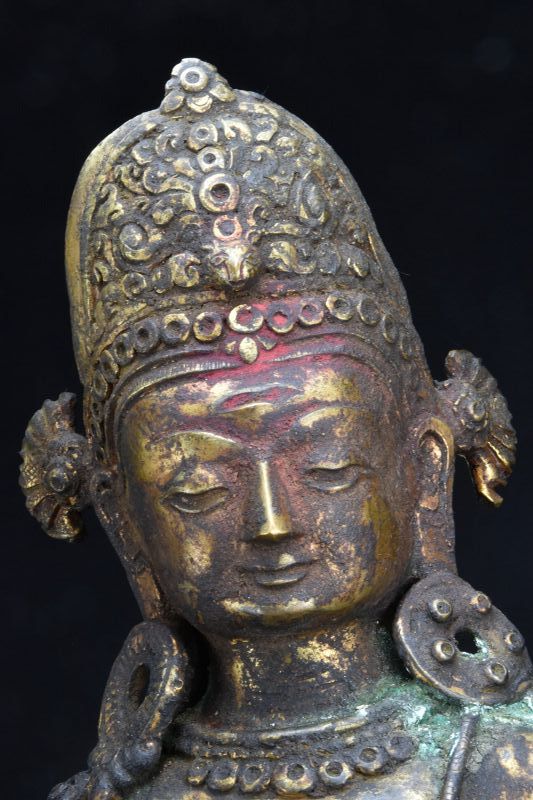 Important Statue of Indra, Nepal, Early 19th C.