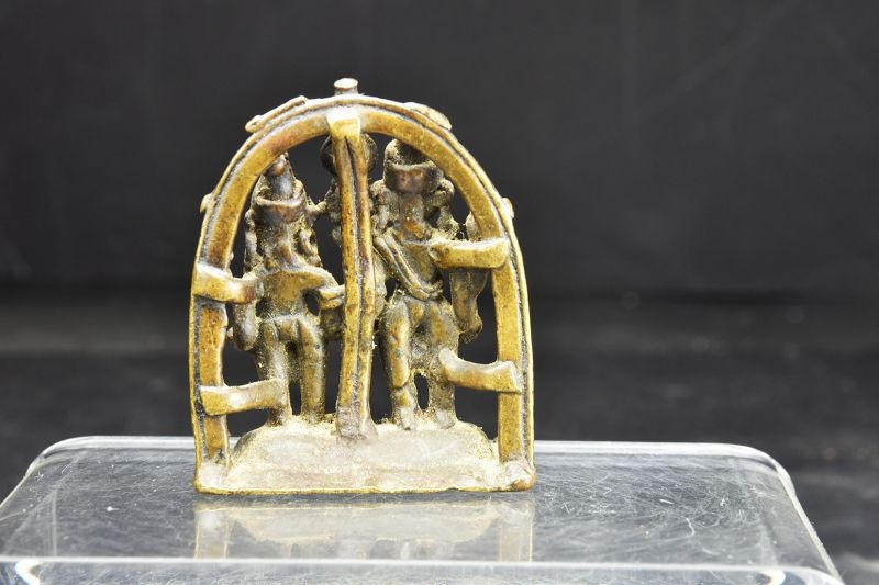 Miniature Altar to Shiva &amp; Parvati, India, 17th/18th C.