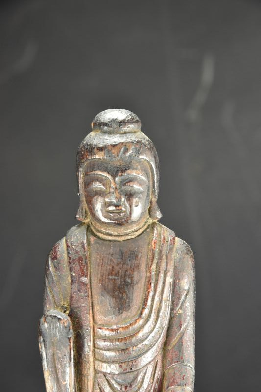Wood Statue of Buddha, Japan, Mid Edo Period