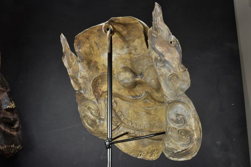 Gilt Copper Citipati Mask, Tibet, 19th Century