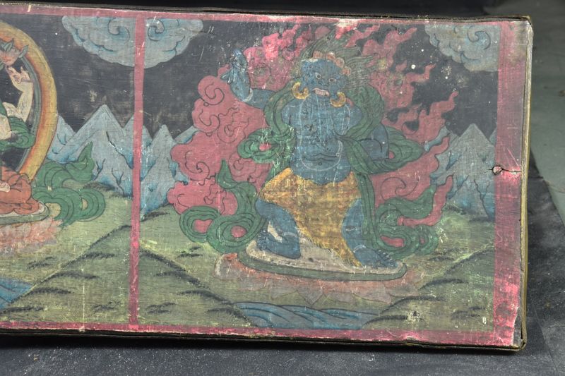 Rare Sutra Book Cover, Tibet, 19th C.