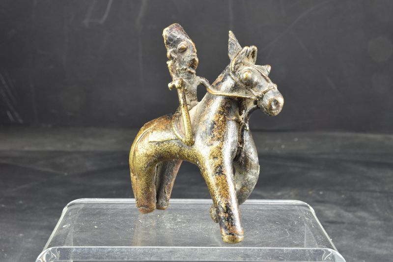 Statue of a Horseman, India, 19th Century