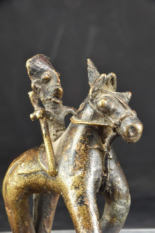 Statue of a Horseman, India, 19th Century