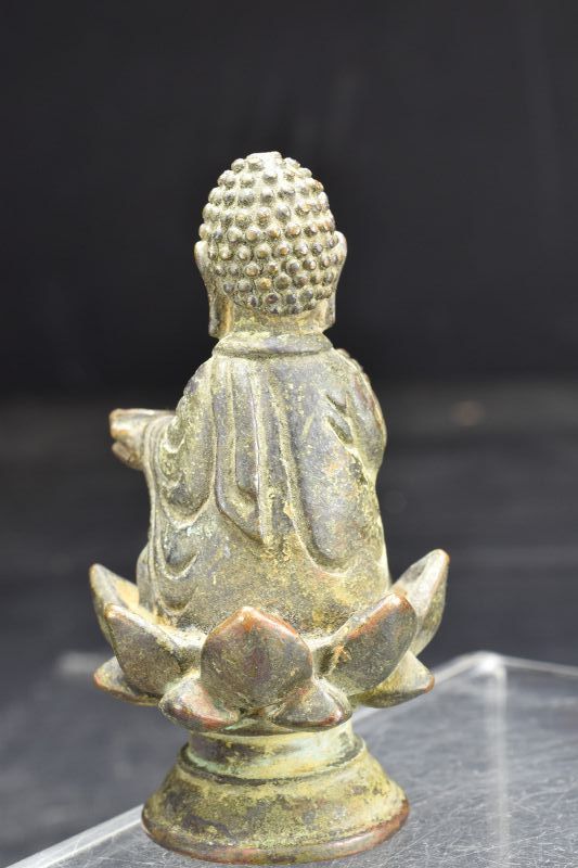 Qing Dynasty, Liao Style Miniature Statue of Buddha