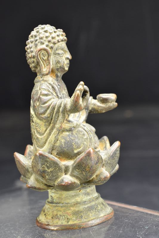 Qing Dynasty, Liao Style Miniature Statue of Buddha