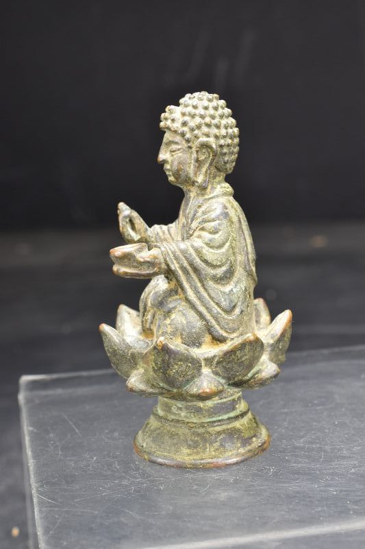 Qing Dynasty, Liao Style Miniature Statue of Buddha