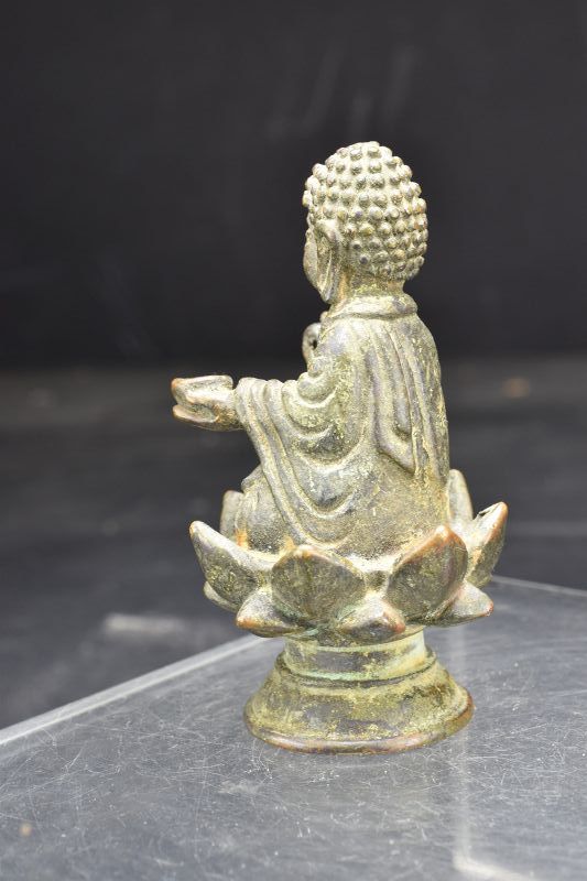 Qing Dynasty, Liao Style Miniature Statue of Buddha