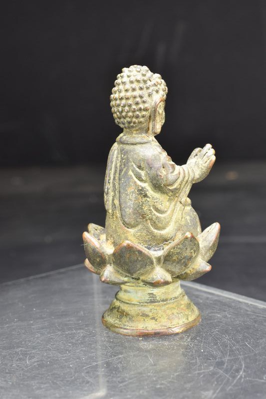 Qing Dynasty, Liao Style Miniature Statue of Buddha