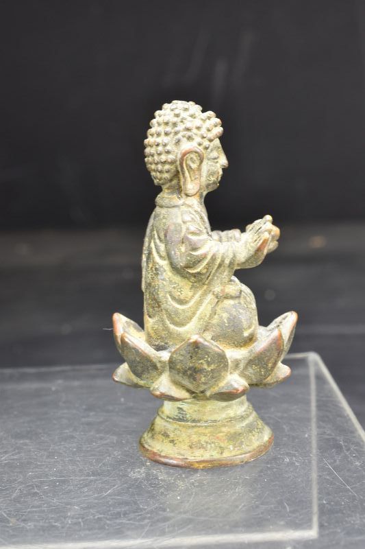 Qing Dynasty, Liao Style Miniature Statue of Buddha