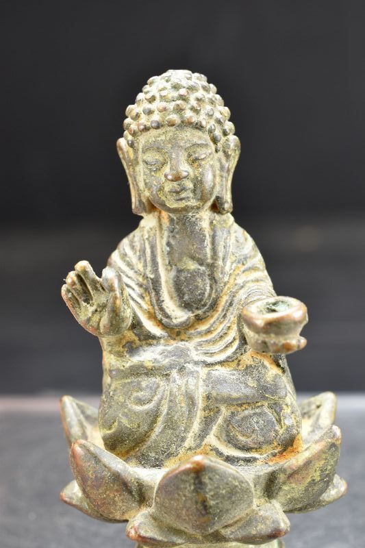 Qing Dynasty, Liao Style Miniature Statue of Buddha