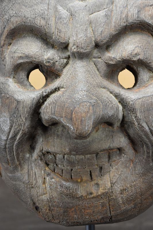 Ancient Gigaku Theater Mask, Japan, Early Edo Period