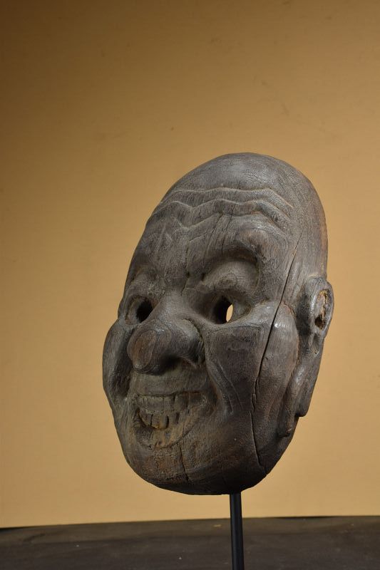 Ancient Gigaku Theater Mask, Japan, Early Edo Period