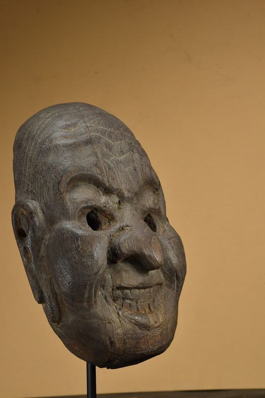 Ancient Gigaku Theater Mask, Japan, Early Edo Period