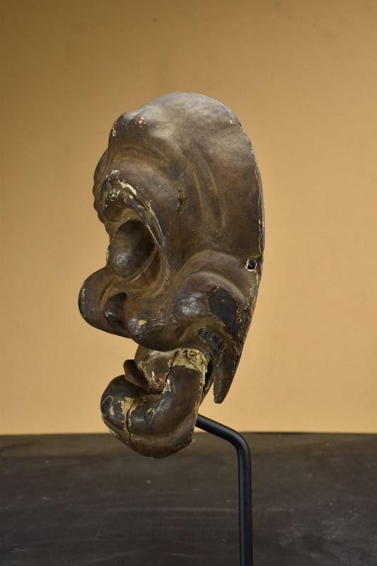 Ancient Kyogen Theater Mask, Japan, Early Edo Period