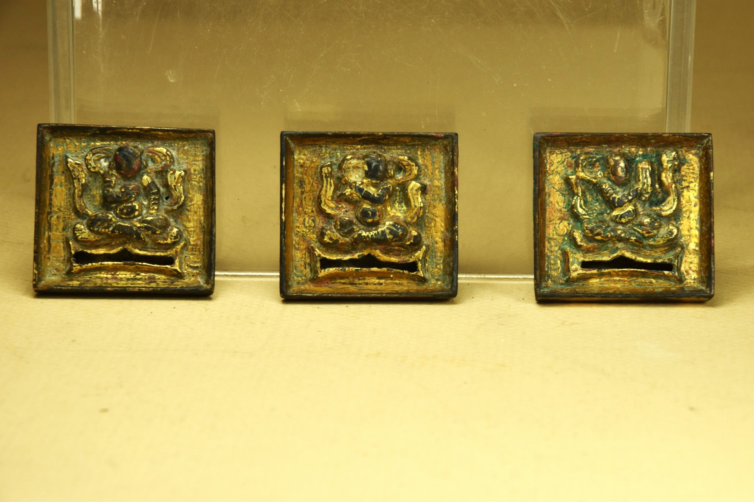 Rare Group of Three Tang Dynasty Belt Plates