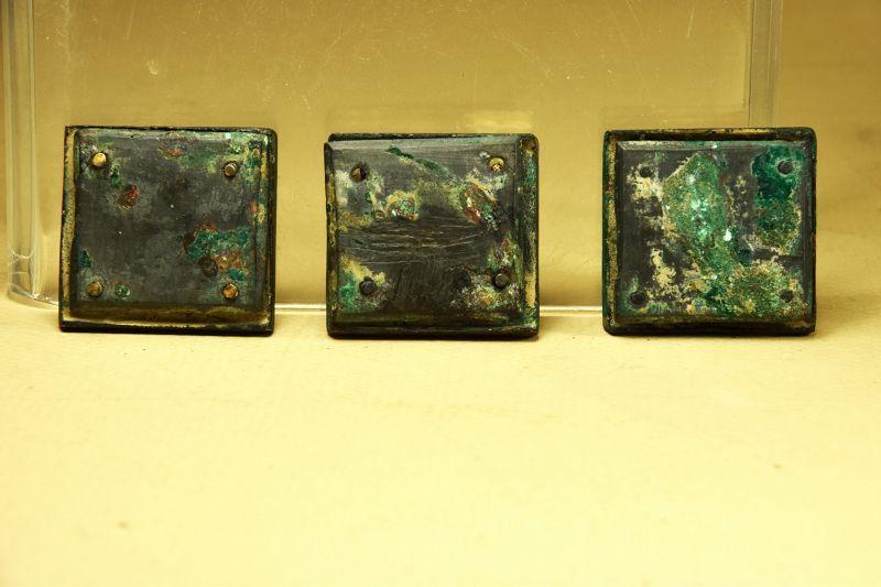 Rare Group of Three Tang Dynasty Belt Plates