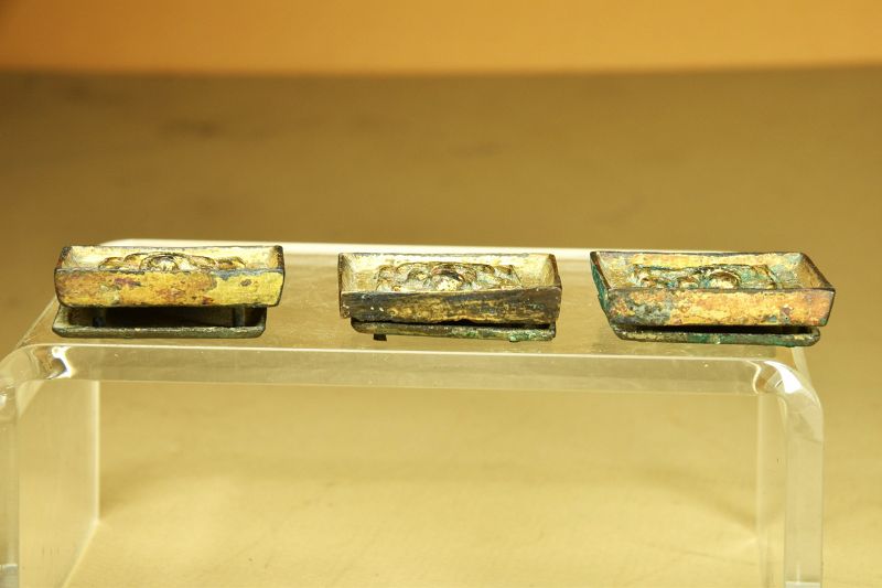 Rare Group of Three Tang Dynasty Belt Plates