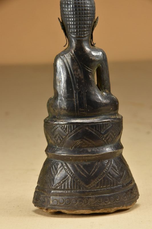 Silver Statue of Buddha, Laos, Early 20th Century