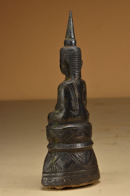 Silver Statue of Buddha, Laos, Early 20th Century