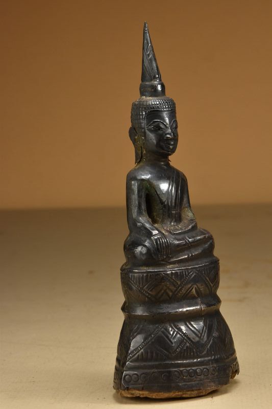 Silver Statue of Buddha, Laos, Early 20th Century