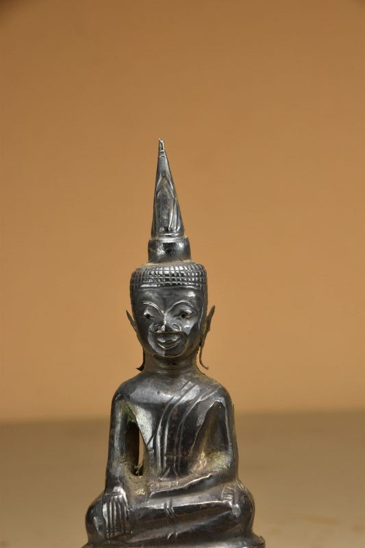 Silver Statue of Buddha, Laos, Early 20th Century