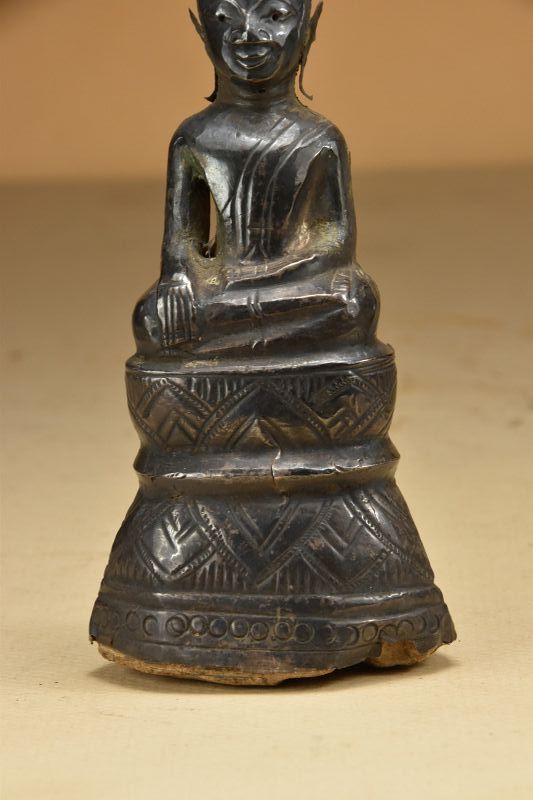 Silver Statue of Buddha, Laos, Early 20th Century