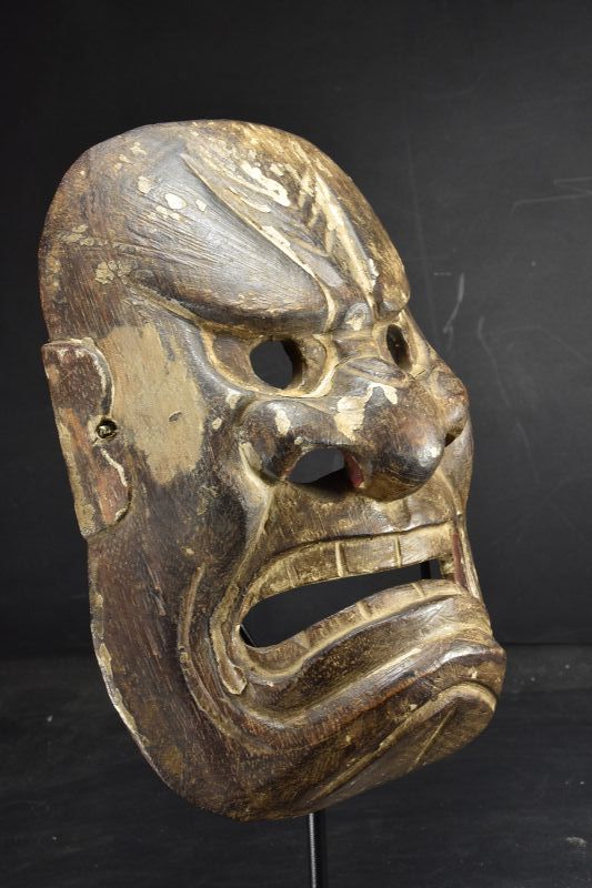 Ancient Kyogen Mask, Japan, Early Edo