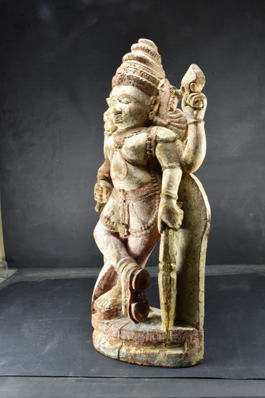 Important Statue of God Vishnu, India,19th C.