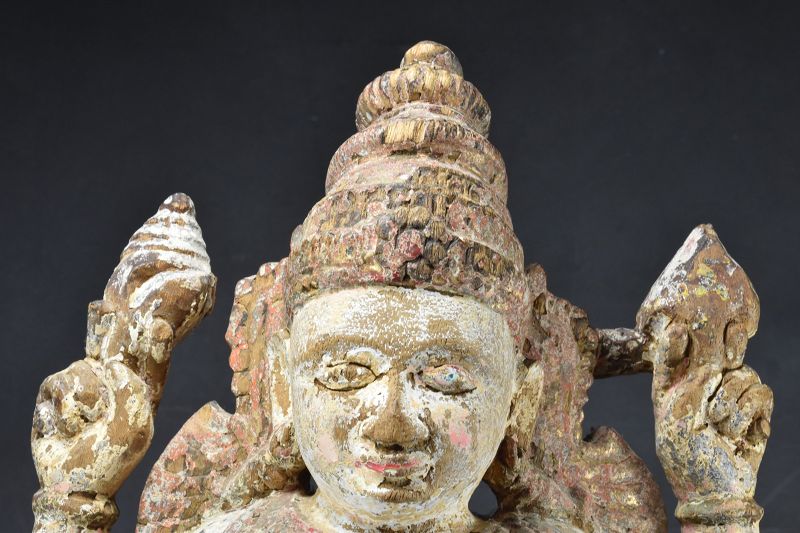 Important Statue of God Vishnu, India,19th C.