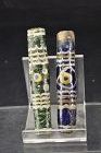 A Pair of Phoenician Mosaic Glass Beads