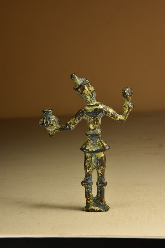 Phoenician Gilt Bronze Miniature Statue