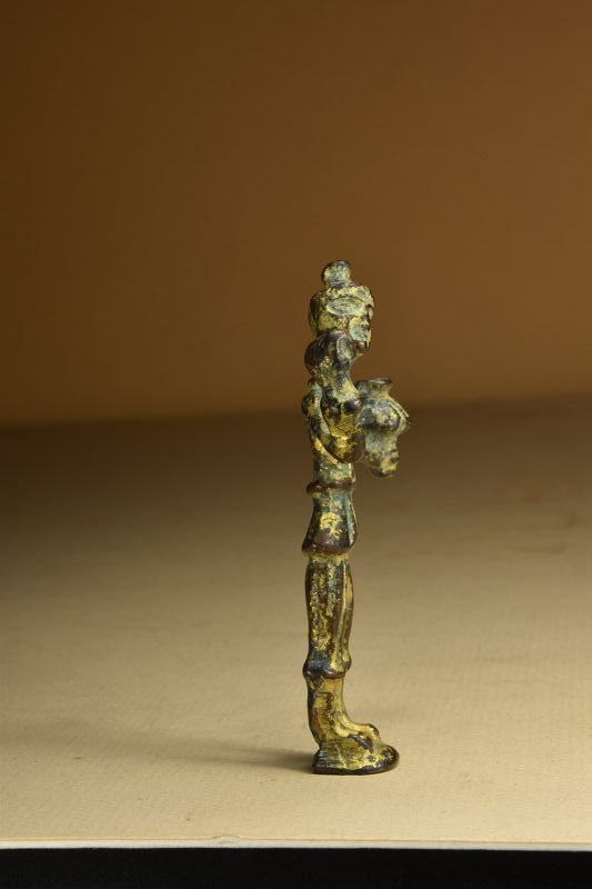 Phoenician Gilt Bronze Miniature Statue