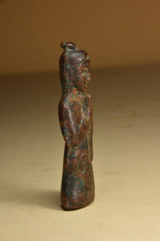 Miniature Bronze Statue of a Musician, China, Tang Dynasty