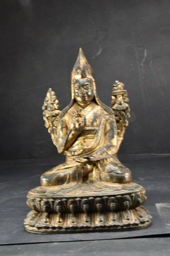 Gilt Bronze Statue of Padsambhava, Tibet, 19th Century