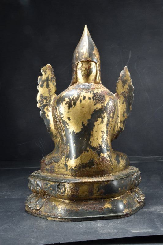 Gilt Bronze Statue of Padsambhava, Tibet, 19th Century